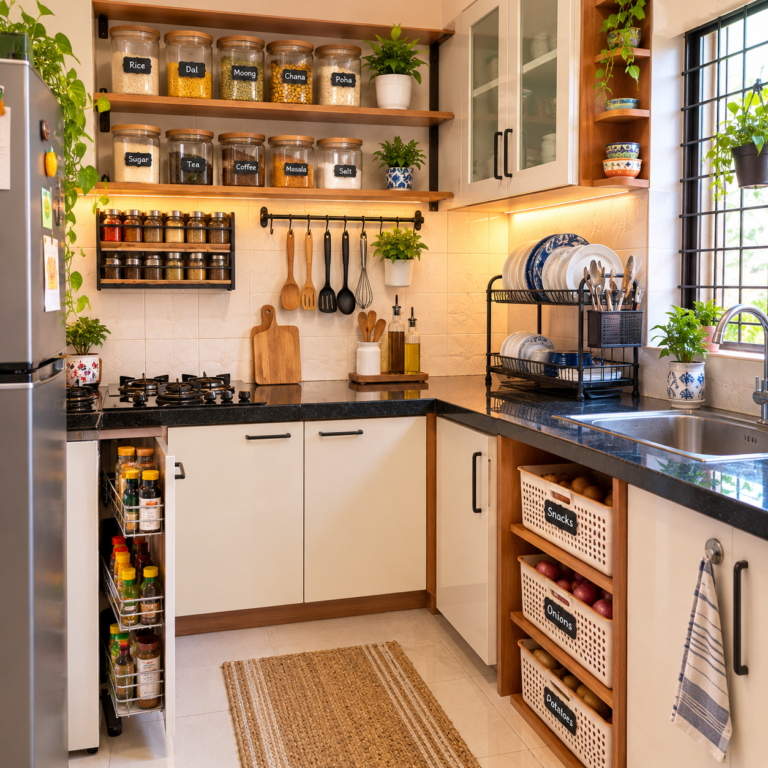 Small Kitchen Organization Ideas for Indian Homes That Actually Work