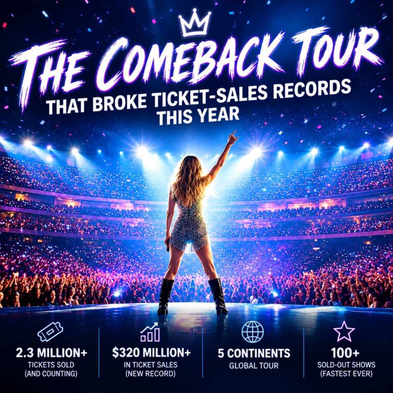 The comeback tour that broke ticket-sales records this year