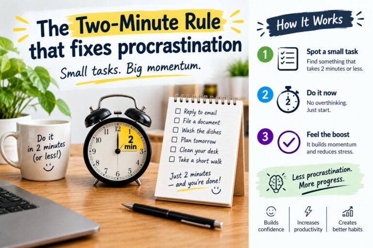 The two-minute rule that fixes procrastination