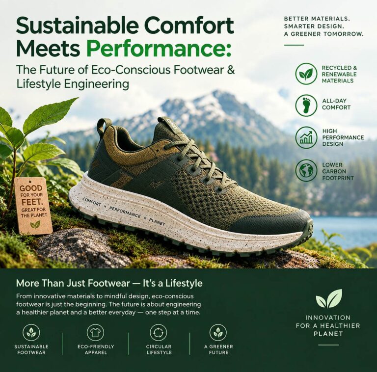 Sustainable Comfort Meets Performance: The Future of Eco-Conscious Footwear & Lifestyle Engineering